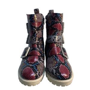 TRUE CRAFT Mila Women’s Boots Multicolored Buckle‎ Bling Size 8.5M